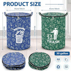 2 Pack Collapsible Trash Can Camping - Image 2