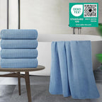 POLYTE Microfiber Oversize Quick Dry Lint Free Bath Towel, 60 x 30 in, 4 Pack - Image 5