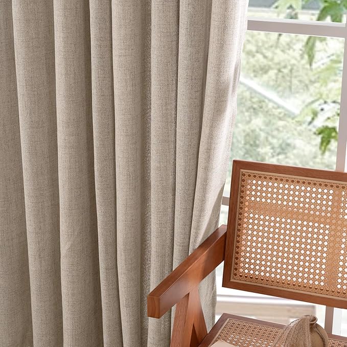 YoungsTex Short Linen Curtains 40 Inch Length - Image 9