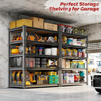 72"H Storage Shelves heavy duty, 2000LBS Garage Shelving, 5 Tier Metal Shelving - Image 5