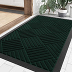 Smiry Front Door Mat Outside Entrance, Heavy Duty Outdoor Indoor Mat, Natural by Smiry