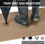 FONEYI Indoor Door Mat 36" x 59", Dirt Trapper Door Mats Non-Slip Entryway Rugs - Image 4