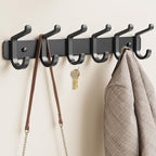 Coat Rack Wall Mounted Heavy-Duty: Metal Coat Hanger 6 Hooks - Image 9
