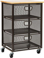 Mind Reader 3-Drawer Rolling Storage Cart, Office Organizer - Image 7