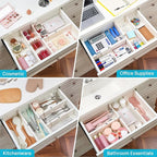 Vtopmart Drawer Dividers for Clothes 8 Pack, Adjustable 4" High Expandable from - Image 7