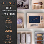 BINO - Woven Plastic Basket, The Jute Collection, Home Organization, - Image 2
