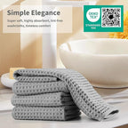 Microfiber Waffle Face Towels, 2 Pieces, Fast Drying, Lint Free - Image 6