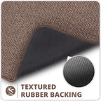Bathroom Rugs Set 2 Pieces, Thin Bathroom Mats, Toilet Rugs, Quick Dry - Image 5
