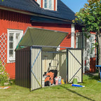 Greesum 5.8x3.3 FT Outdoor Storage Shed Metal Garbage Shed - Image 3