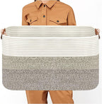 Large Collapsible Laundry Basket, Clothes Hamper - Image 8
