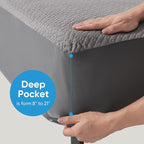 Hanherry 100% Waterproof Full Size Mattress Protector, Rayon Made from Bamboo - Image 4