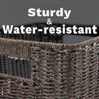 myHomeBody Wicker Storage Basket, Storage Cubes, Woven Baskets - Image 3