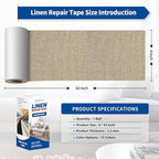 KING MOUNTAIN Linen Repair Patches, Self-Adhesive Fabric Patches, 4 X 63 inch - Image 4