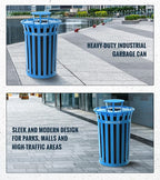 Alpine Outdoor Metal Waste Receptacle Rain Bonnet Lid - Image 7