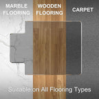 Beveled Edge Irregular Office Chair Mat - Image 6