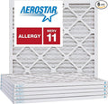 Aerostar 10x10x1 MERV 11, Pleated Air Filter, Box of 6, Made in the USA by AirFiltersDelivered