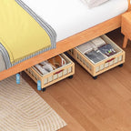 efluky 2-Pack Bamboo Under Bed Storage Containers - Image 7
