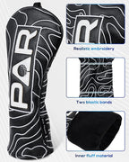 Big Teeth Golf Club Covers Full Set Driver Headcover Fairway Wood Hybrid Golf - Image 4