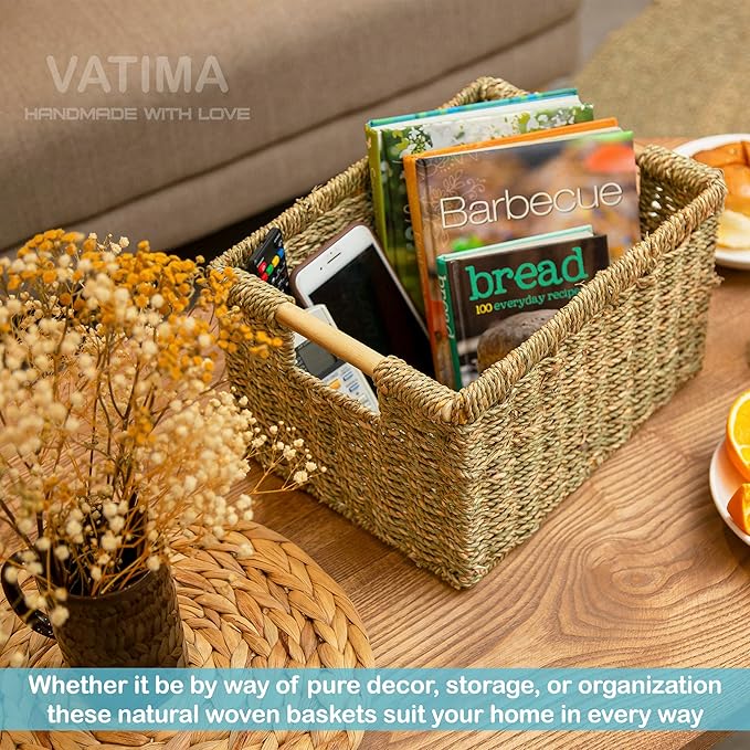 Large Wicker Basket Rectangular - Image 9