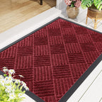 Smiry Front Door Mat Outside Entrance, Heavy Duty Outdoor Indoor Mat, Natural - Image 8