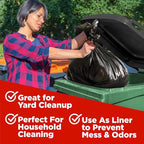 ToughBag 44 Gallon Commercial Trash Bags, 38x46” – 39, 42 Gallon Contractor Bags - Image 4