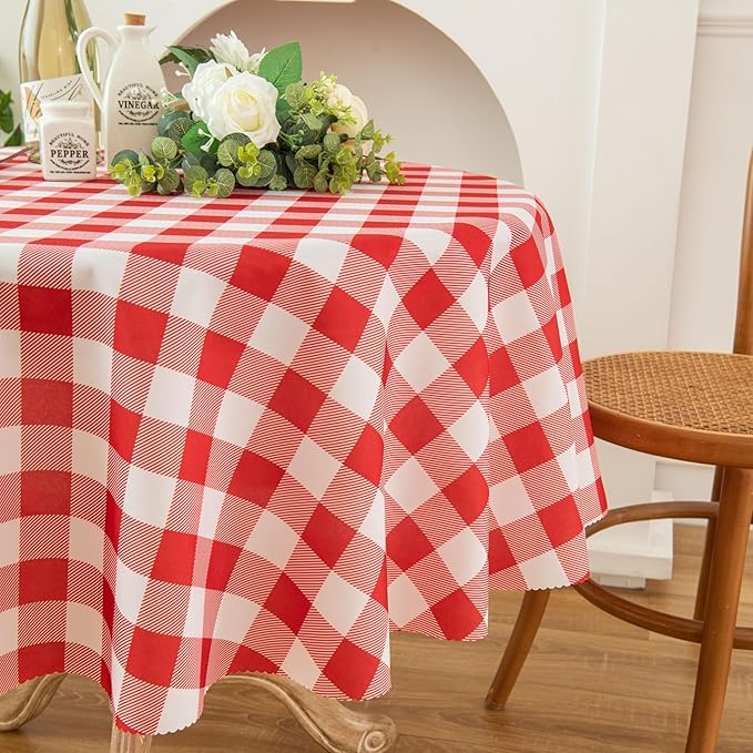 Waterproof Plaid Tablecloth Fabric - Image 6
