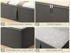 2-Pack Under Bed Storage, 6 Inches Tall Closet Organizers and Storage Bins - Image 5