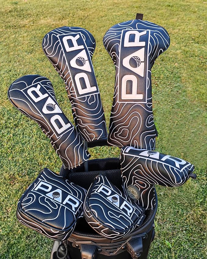 Big Teeth Golf Club Covers Full Set Driver Headcover Fairway Wood Hybrid Golf - Image 5