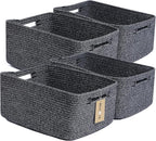 Large Storage Baskets for Organizing, Closet Shelf Baskets for Clothes Blanket by MiniArkStorageBasketsHome
