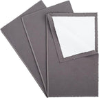 CATIFLIN 3PCS Dark Gray Silver Polishing Cloths, Tarnish Remover, Reusable & by CATIFLIN