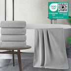 POLYTE Microfiber Oversize Quick Dry Lint Free Bath Towel, 60 x 30 in, 4 Pack - Image 5