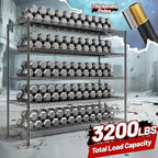REIBII 55.5" W Storage Shelves 3200LBS Metal Shelving 5 Tier Wire Shelving Unit - Image 5