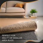 Nevlers 4'x6' Felt TPO Non Slip Rug Pad | 1/4" Thick Anti Slip Rug Grips | - Image 9