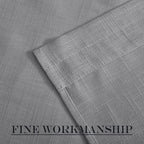 NICETOWN Flax Linen Sheer Door Curtains Privacy French Curtain Light Filgtering - Image 7