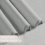Tollpiz Sheer Curtains Closet Linen Textured Curtain Sheers Doorway Light - Image 8