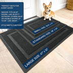 OLANLY Front Door Mat Indoor Outdoor Entrance, Waterproof All-Season, - Image 2