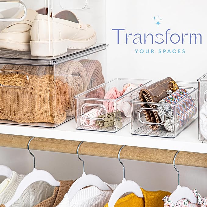 Plastic Food Storage Clear Container Bin - Image 2