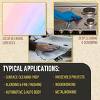 Dura-Gold Premium 6" x 9" Purple Medium Fine 600 Grit General Purpose Scuff Pads - Image 5