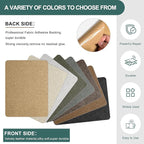 Azobur Couch Patch Repair Fabric, Microfiber Fabric, Self-Adhesive, - Image 3
