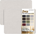 KING MOUNTAIN Fine Linen Repair Patches, Self-Adhesive Fabric, 8X11 Inch 2 PCS by ForABetterHomeLife