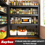 Raybee 40" W Garage Shelving Heavy Duty Storage Shelves 56.9" H Metal Shelving - Image 8