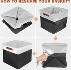 13in Open Fabric Storage Basket - Image 7