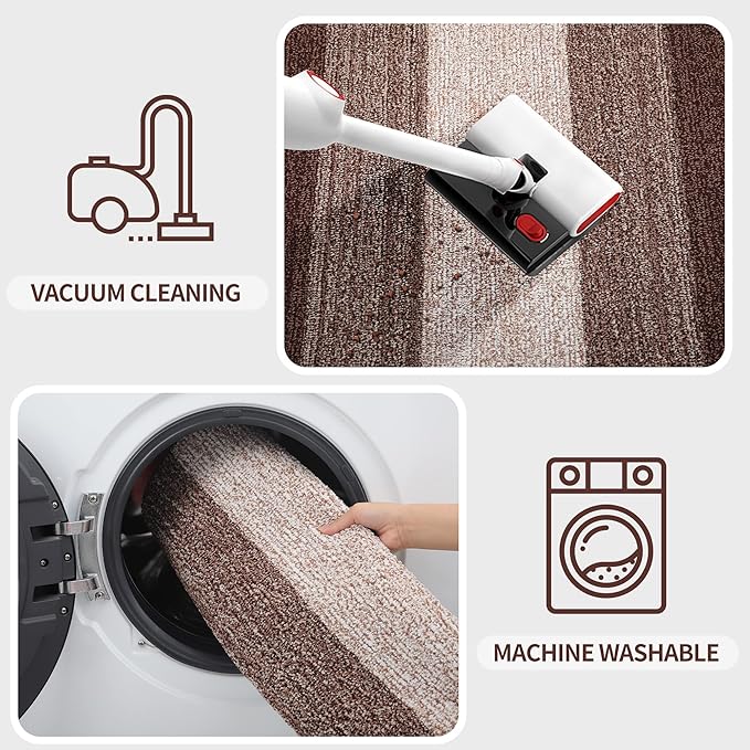 Kitinjoy Indoor Outdoor Door Mat, 48x32 Non-Slip Absorbent Dirt Trapper - Image 5