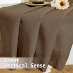 Tollpiz Short Sheer Door Curtain Closet Linen Textured Curtain Sheers Doorway - Image 6