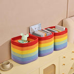 3 Pack Storage Cubes 11 Inch Cotton Rope Woven Baskets - Image 5