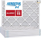 Aerostar 10x20x1 MERV 11, Pleated Air Filter, Box of 6, Made in the USA by AirFiltersDelivered