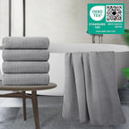 POLYTE Microfiber Oversize Quick Dry Lint Free Bath Towel, 60 x 30 in, 4 Pack - Image 5