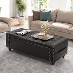 Maupvit Storage Ottoman Bench, 49 Inch Bedroom Bench, Upholstered Ottoman - Image 8
