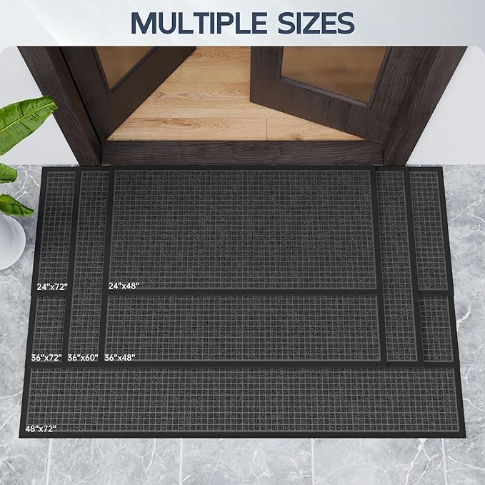 Amyracel Entrance Front Door Mat, Heavy Duty Rubber Backing Doormat - Image 7