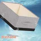 Linen Folding Storage Bins, 3 Pack Large Storage Baskets, Clothing Storage Bins - Image 6